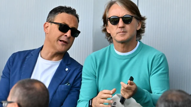 Roberto Mancini, actual seleccionador de Italia, durante una conferencia de prensa.