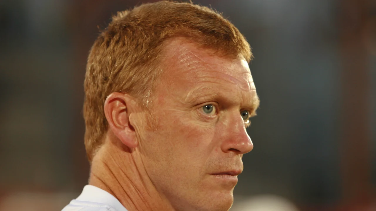 David Moyes, entrenador del Everton, durante un partido de la Premier League.