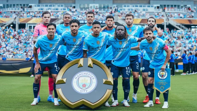Erling Haaland, delantero del Manchester City, durante un partido de la temporada 2026.