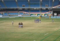 La capitana de Irlanda, Erin King, durante un partido del seleccionado femenino de rugby.