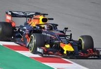 Max Verstappen al volante de su Red Bull durante el Gran Premio de Estados Unidos.